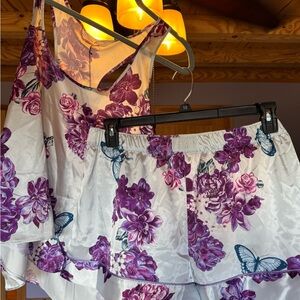 Victoria's Secret Purple Floral Sleepwear